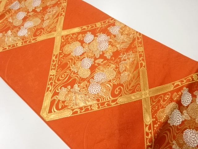 JAPANESE FUKURO OBI / WOVEN KIKU